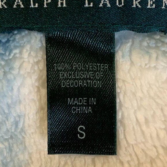 Ralph‎ Lauren Men's Plush Plaid Mid Length Front Tie Bathrobe Size S - Picture 11 of 14